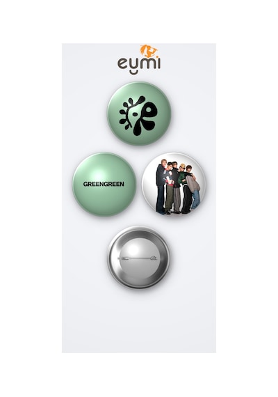 Cortis Kpop Grubu Green Green Albümü 3'lü Metal Rozet Seti 58mm İğneli Buton Çanta Yaka Rozeti Çok Renkli