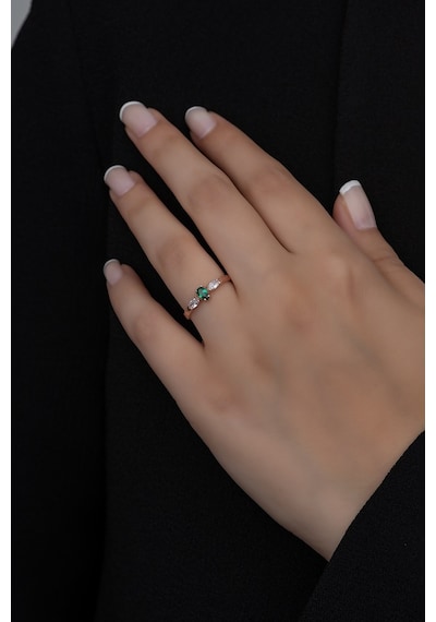 Gümüş Prenses Yüzük Rose Gold Kaplama 925 Ayar Gümüş Rose Gold (511779915)