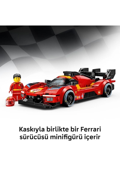 LEGO® Speed Champions Ferrari 499P 77261 - 9 Yaş ve Üzeri için Gerçekçi Detaylar İçeren Yaratıcı Oyuncak Yapım Seti (329 Parça)
