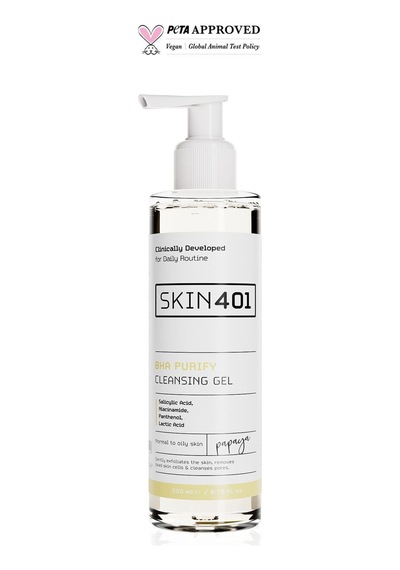 Skin401 Bha Arındırıcı Siyah Nokta Karşıtı Yüz Temizleme Jeli 200ml