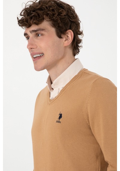 U.S. Polo Assn. Erkek Camel Basic Kazak 50288881-VR015