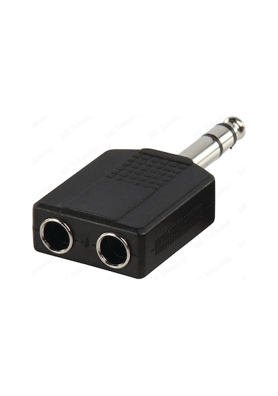 6.35mm (1/4 İnç) Erkek TRS - 2x6.35mm (1/4 İnç) Dişi Çoklayıcı
