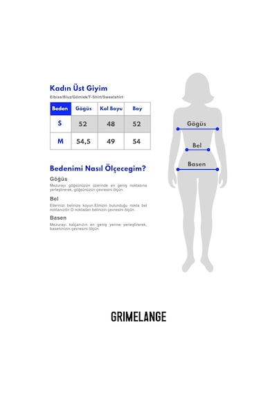 Grımelange NIPUR  Kadın V Yaka Recycle Triko Grimelanj Kazak