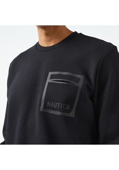 Nautica Erkek Siyah Regular Fit Sweatshirt