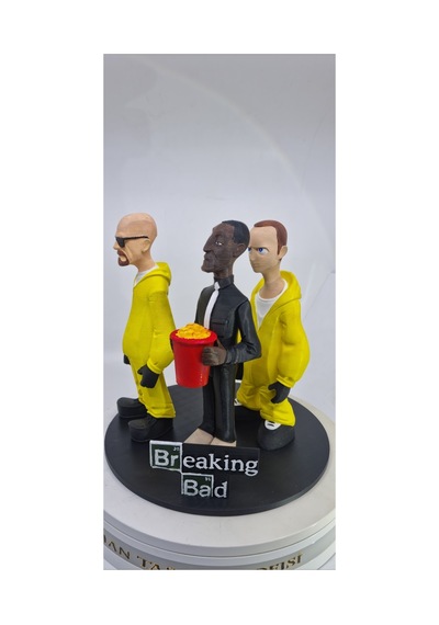 Breaking Bad Özel Tablalı 3 Lü Figür Set 20 Cm Walter White Jesse Pinkman Gustavo Fring
