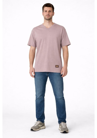 Alexander Gardi V Yaka Oversize T-shirt Bej