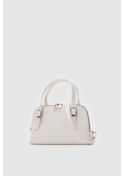 Shule Bags Ribbon Mini Çapraz Çanta Krem Krem