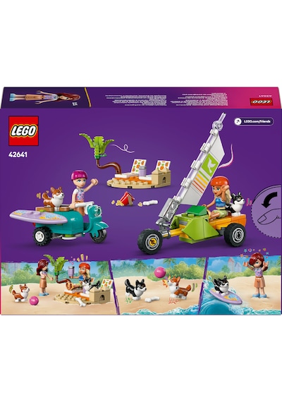 LEGO® Friends Sörfçü Köpekler ve Scooter Macerası 42641 - 6 Yaş ve Üzeri Çocuklar için Mini Bebek İçeren Yaratıcı Oyuncak Yapım Seti(113P)