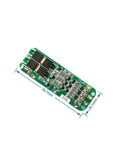 3s 20a Bms 18650 Şarj Koruma Devresi Kartı Lityum Pil Şarj Koruma