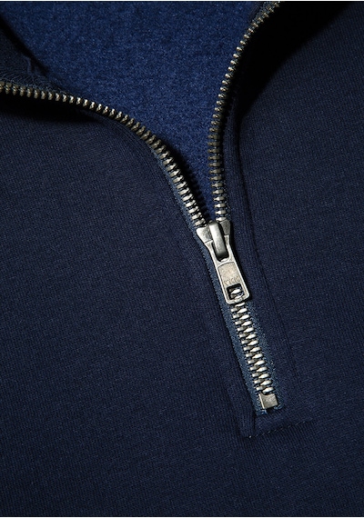 Mavi - Mavi Logo Baskılı Yarı Fermuarlı Lacivert Sweatshirt 0s10208-70497 Lacivert