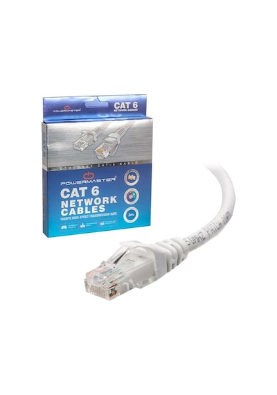 Powermaster Kablo Cat6 3Mt Gri Kutulu 3854