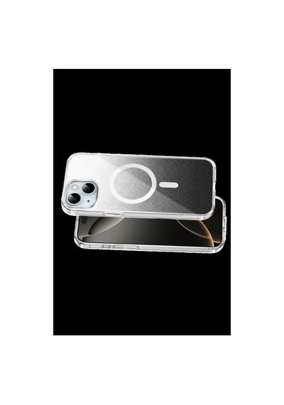 Onegif Apple İphone 15 Sora Simli Magsafe Kapak - Siyah