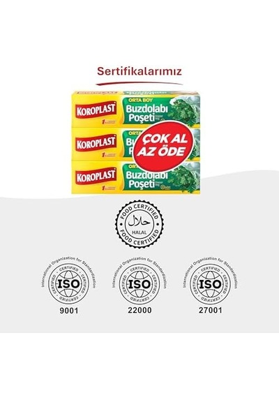 3&apos Lü Çok Al Az Öde Ekonomik Paket Orta Boy 60&apos Lı Buzdolabı Poşeti, Sızdırmaz & Bpa İçermez Gıda Saklama Torbası, Et, Tavuk, Balık, Sebze, Meyve, Çorba, Sos, Peynir, Kuruyemiş, Sandviç