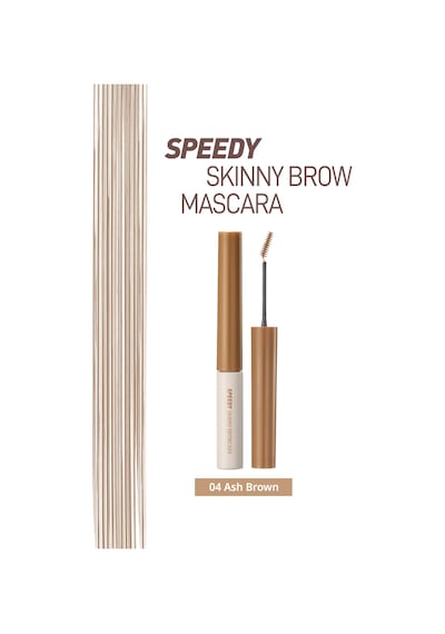 Perıpera Speedy Skinny Brow Mascara 04 Ash Brown 04