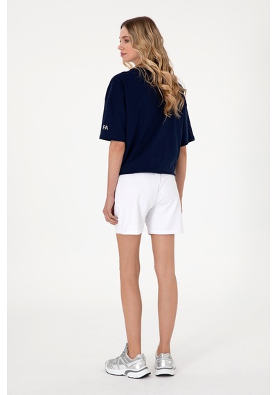 U.s. Polo Assn. Kadın Beyaz Şort Örme 50300840-vr013 Beyaz
