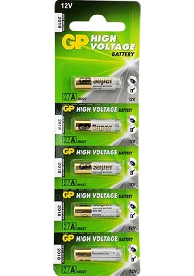 Gp 27a 12 Volt İnce Alarm Pili 5li Paket