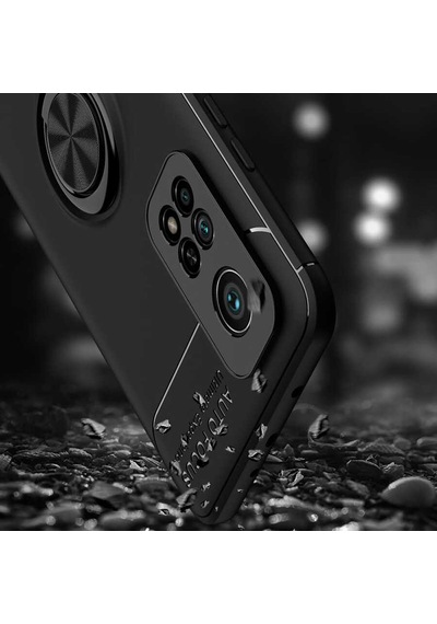 Xiaomi Mi 10t Pro 5g Kılıf Zore Ravel Silikon Kapak Siyah-Mavi