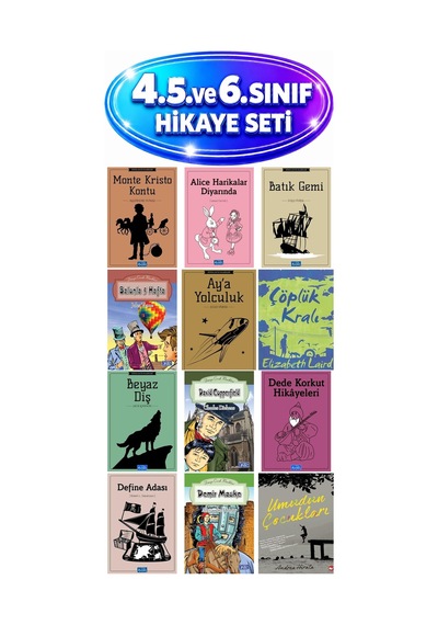 Ortaokul 12 Kitap Set Çöplük Kralı,umudun Çocukları