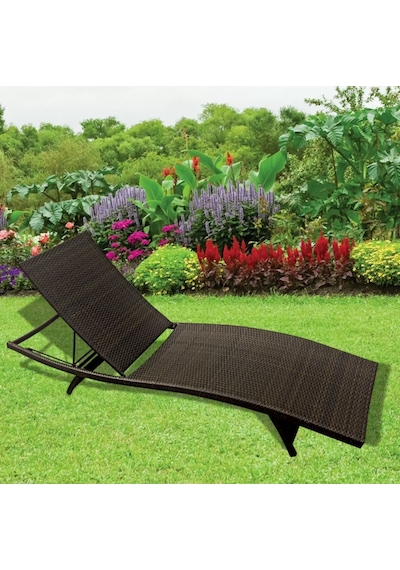 Sunfun Merle Rattan Şezlong Rattan Şezlong  Havuz Şezlongu