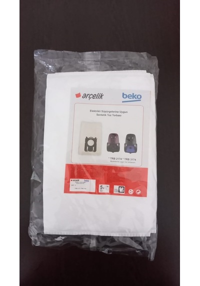 Arçelik Uyumlu 2174-3174 Yeni Süpürge Toz Torbası (503570608)