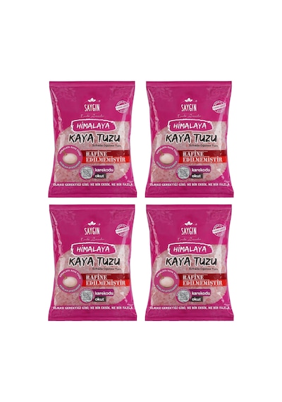 Saygın Himalaya Kaya Tuzu - Sofrada Öğütme 500 Gr X 4 Adet