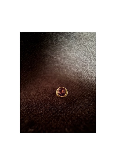 14 Ayar Altın Lila Taşlı Hızma Burun Piercing