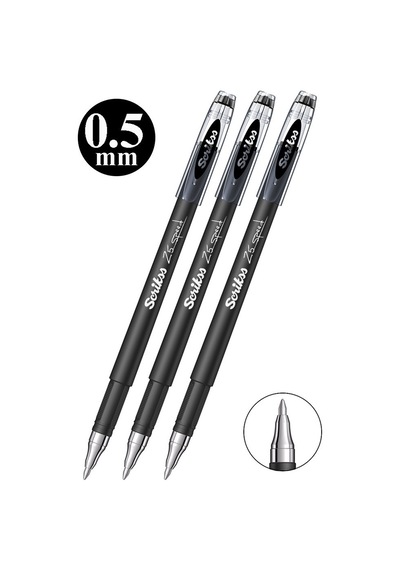 Siyah Pilot Kalem Speed 25 3 Adet Scrikss Pilot Kalem 0.5mm Roller Uçlu Pilot Kalem İnce Uçlu Likit Mürekkepli Pilot