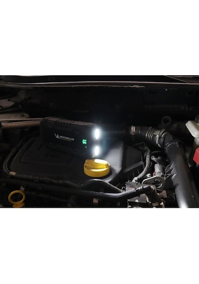 Michelin Mjs120 12volt 1500amp Lityum Polimer Akü Takviye + Powerbank + Led Lamba Fr Mjs120