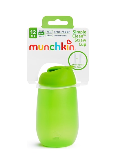 Munchkin Simple Clean Pipetli Alıştırma Bardağı 296ml 12+ Ay-Yeşi Yeşil