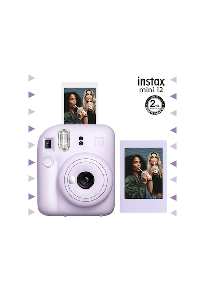 Fujifilm Instax Mini 12 Fotoğraf Makinesi + Fotoğraf Çerçeve Seti Lila