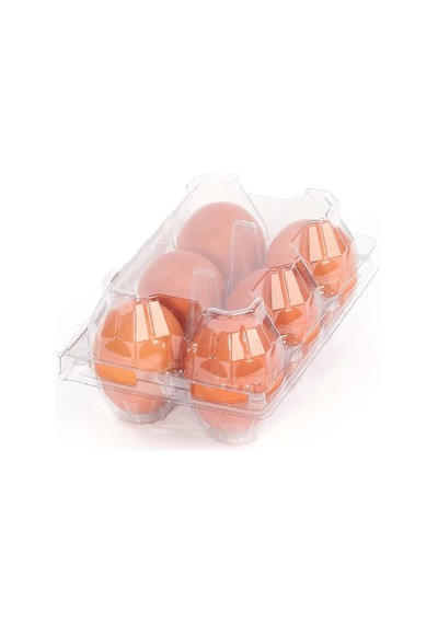 6'Lı Plastik Yumurta Viyolü 100 Adet