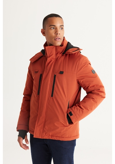 Ac&Co / Altınyıldız Classics Erkek Kıremıt Standart Fit Normal Kesim Kapüşonlu Mont Kıremıt Kiremit Ac&Co / Altınyıldız Classics Erkek Kıremıt Standart Fit Normal Kesim Kapüşonlu Mont Kıremıt Kiremit
