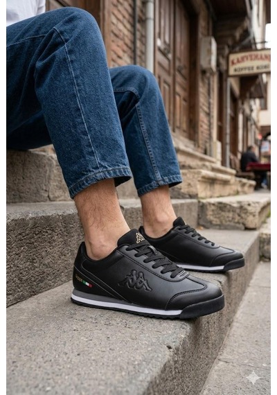 Kappa Kp-2072 Samana Rahat Orijinal Ürün Erkek Spor Sneaker Ayakkabı Siyah