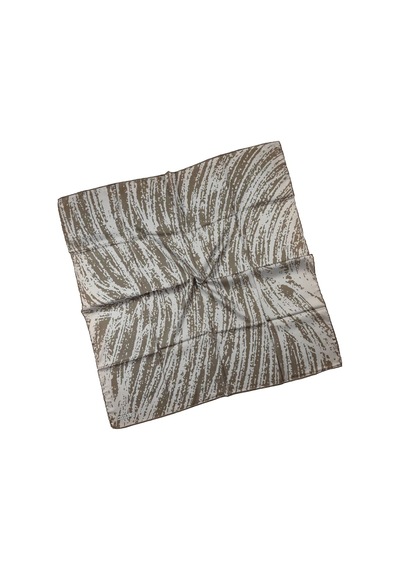 Mim Eşarp Mısırlı Eşarpları Silky Cocoon Twill Sport Eşarp Koyu Vizon