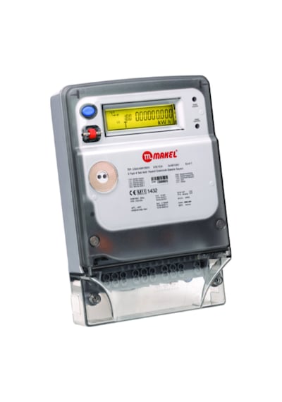 Makel T715.kmy.2251 5-100 Direkt Kombi Sayacı, Haberleşmeli Tek Yönlü, 3 Fazlı, 4 Telli, 5 100 A - 8 Adet