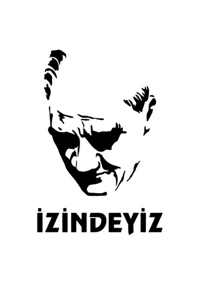 Atam Izindeyiz Sticker 30 X 42 Cm