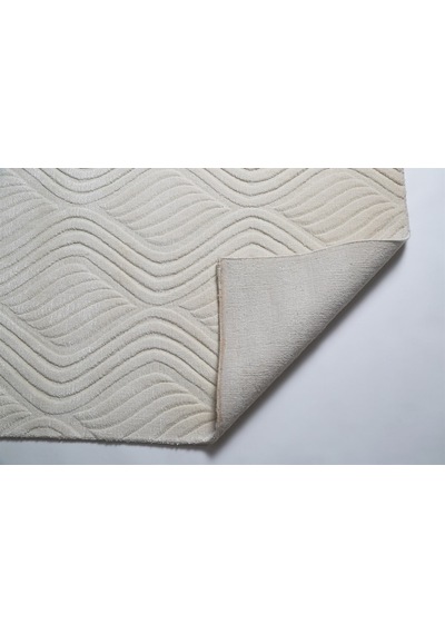 Çam Halı Emboss Jr 10 White Modern Desen Yeni Zellanda Yünü Ve Vi 130X190 Beyaz