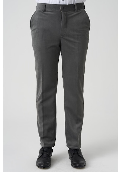 White Stone Amora P1031 Slim Fit Pamuklu Kadife Pantolon A.gri A.gri Açık Gri