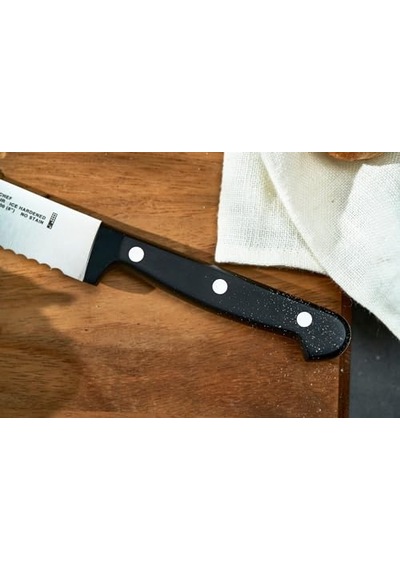 Twin Chef 2 Ekmek Bıçağı, Paslanmaz Çelik, Siyah Çok Renkli