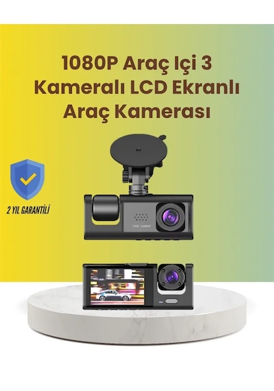 Ta-01 2.0 İnç Ekranlı 3 Kanallı Araç Kamerası 63697655