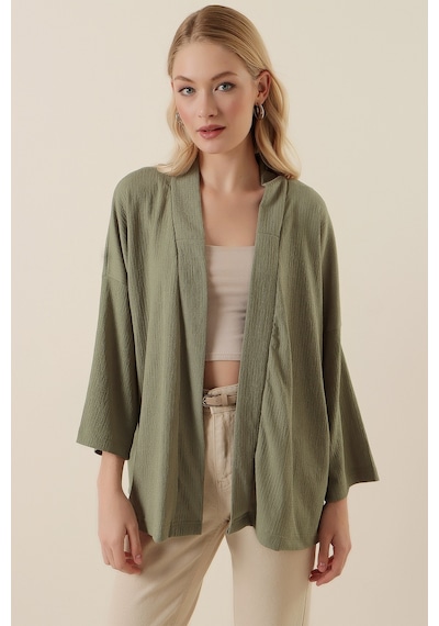 Bigdart 5862 Örme Kimono - Çağla 5862bgd19-500-12157 001