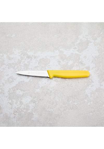 Aryıldız Solo Tırtıklı Sebze Bıçağı Sarı 10 Cm Renkli