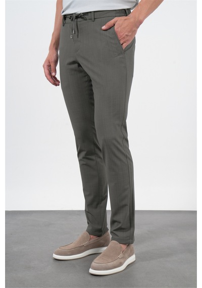 İmza Yeşil Yan Cep Slim Fit Esnek Jogger Pantolon 1003260179 Açık Yeşil