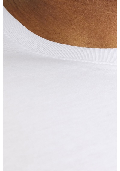 Jack&jones Büyük Beden Erkek Tişört 12243630 Whıte Beyaz
