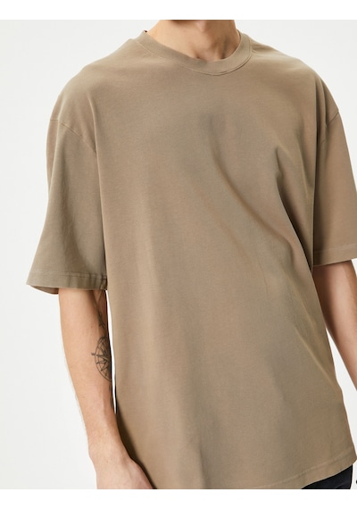 Koton Oversize Tişört Basic Bisiklet Yaka Kısa Kollu Pamuklu Kahverengi 4sam10108hk Kahve Kahverengi Koton Oversize Tişört Basic Bisiklet Yaka Kısa Kollu Pamuklu Kahverengi 4sam10108hk Kahve Kahverengi