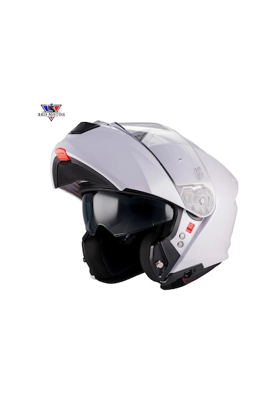 Mt Helmets Genesıs Sv Pure A0 Parlak Beyaz Çene Açılır Kask