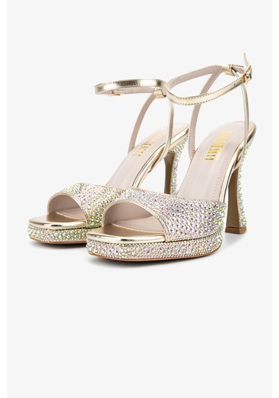 Valmenti Kadın Suni Deri Sarı Night Shoes Ayakkabı 921 655 Bn Ayk Y26 Gold Taslı Altın