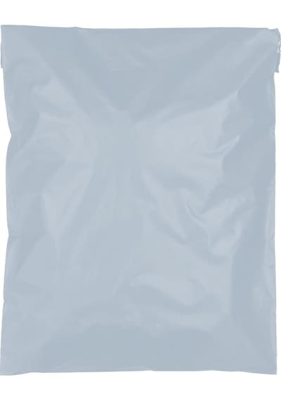 Baskısız Cepli Gri Kargo Poşeti 30x37+5 Cm - 100 Adet