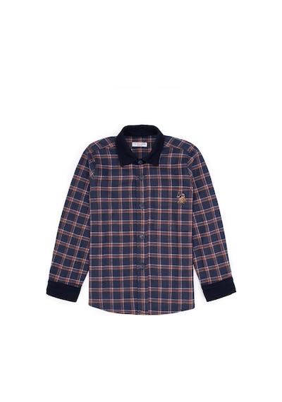 U.s. Polo Assn. Erkek Çocuk Lacivert Gömlek Desenli 50316674-vr033 Lacivert