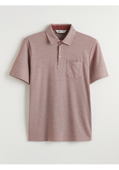 Lcwaıkıkı Classic Bordo Polo Yaka Kısa Kollu Cepli Erkek Tişört